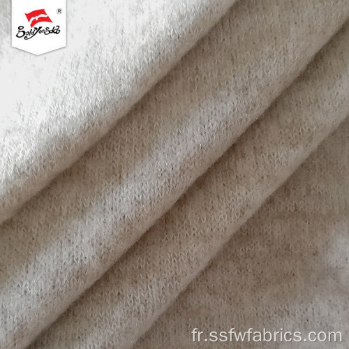 Tissu polyester rayonne Hacci Brush tricoté